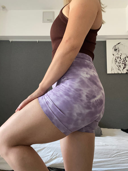 Summer nights short leggings - Morning glory
