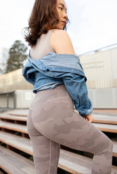 Camo Origin Leggings - Sand stone